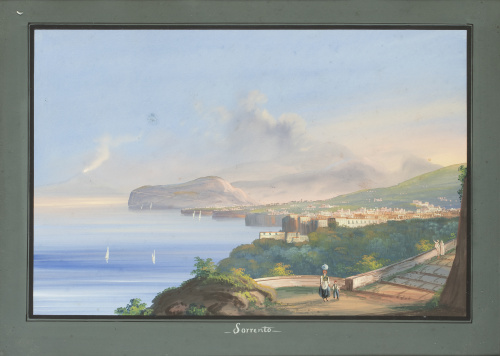 ESCUELA NAPOLITANA, H. 1900Vista de Sorrento