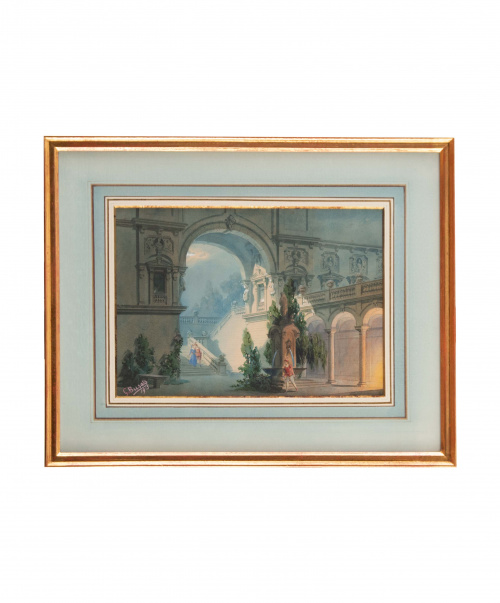 GIORGIO BUSATO (Venecia, 1836- Inglaterra,1917)Escena de 