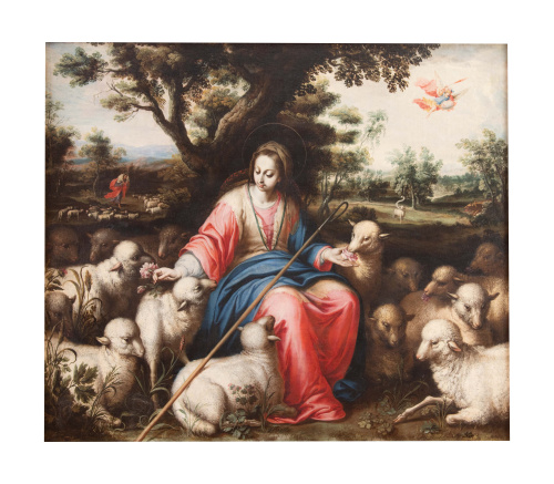 BERNARDO GERMÁN LLORENTE (Sevilla, 16801759)Divina Pastora,