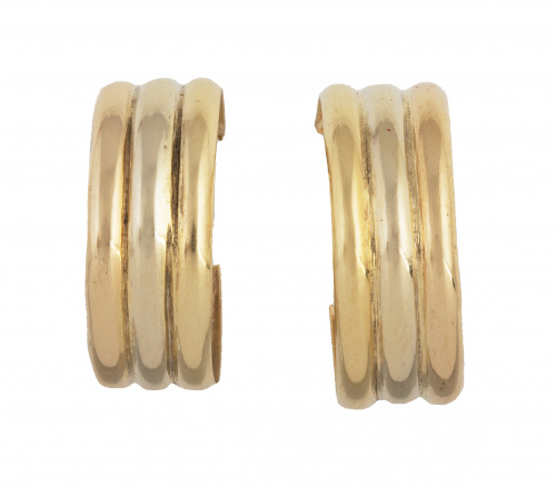 Pendientes criollas con tres gallones