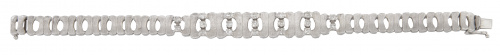 Brazalete articulado con brillantes en el frente compuesto 