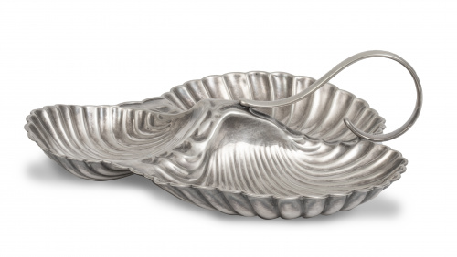 Centro de plata para aperitivos.S. XX.