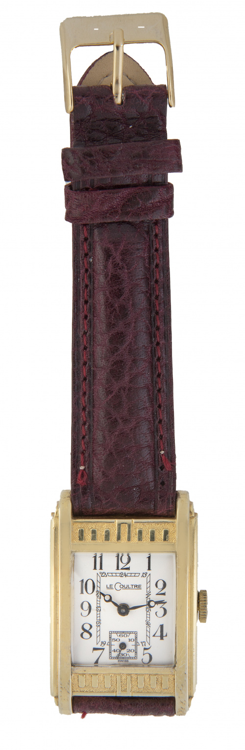 Reloj de pulsera LE COULTRE años 30 en plaqué or