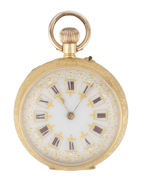 Reloj lepine de bosillo en oro S. XIX