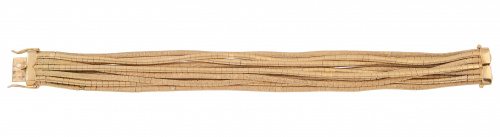 Conjunto de collar y pulsera formados siete cintas unidas, 