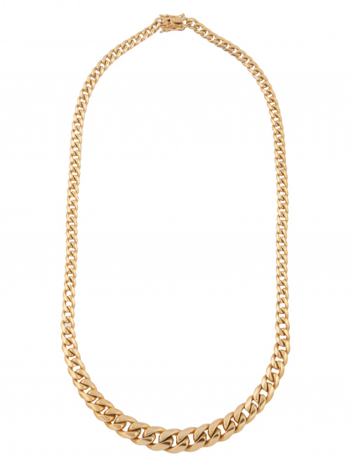 Collar de eslabón barbado de perfil arqueado de tamaño crec