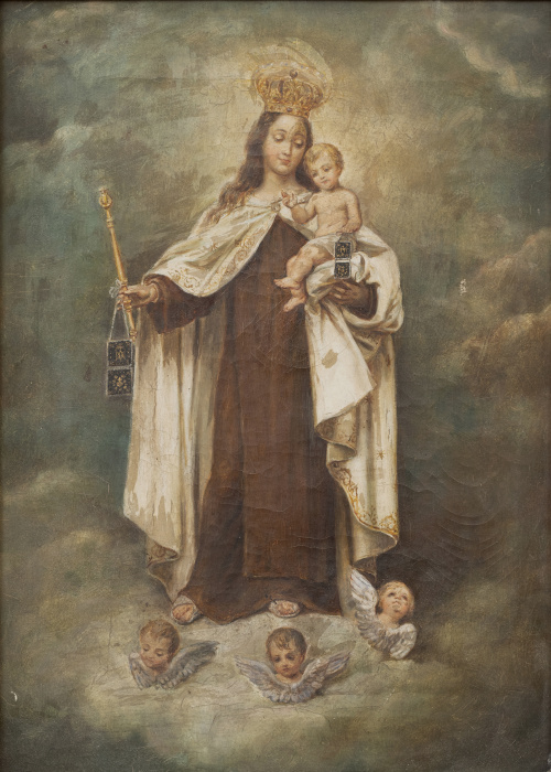 ESCUELA ESPAÑOLA, SIGLO XIXVirgen del Carmen
