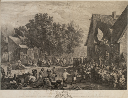 JACQUES- PHILIPPE LE BAS (1707-1783)"II ème fete Flamande"