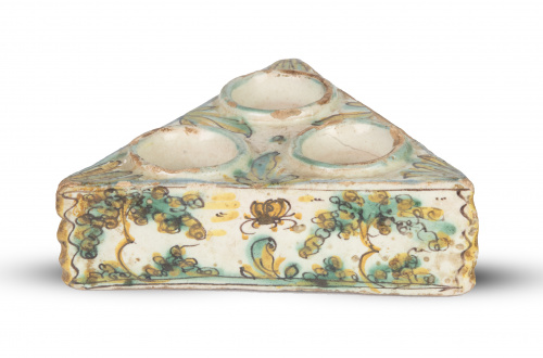 Especiero de cerámica esmaltada de la serie polícroma decor