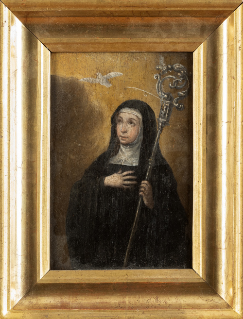 ESCUELA ESPAÑOLA, SIGLO XVIISanta Aldegunda