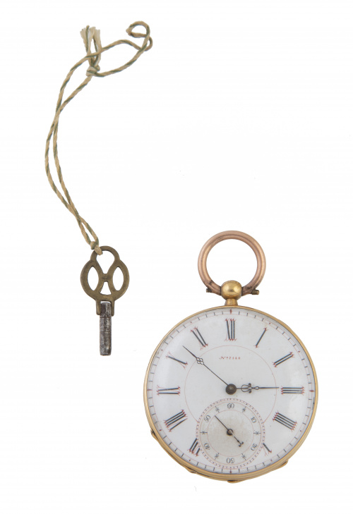 Reloj lepine de bolsillo S. XIX numerado 7148