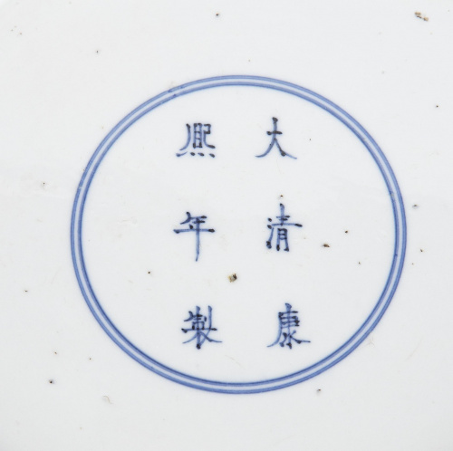 Bote para pinceles con esmaltes de la familia verde, de est