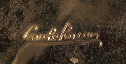 Caja de plata sobre dorada de ley 915 con piedras en cabujó