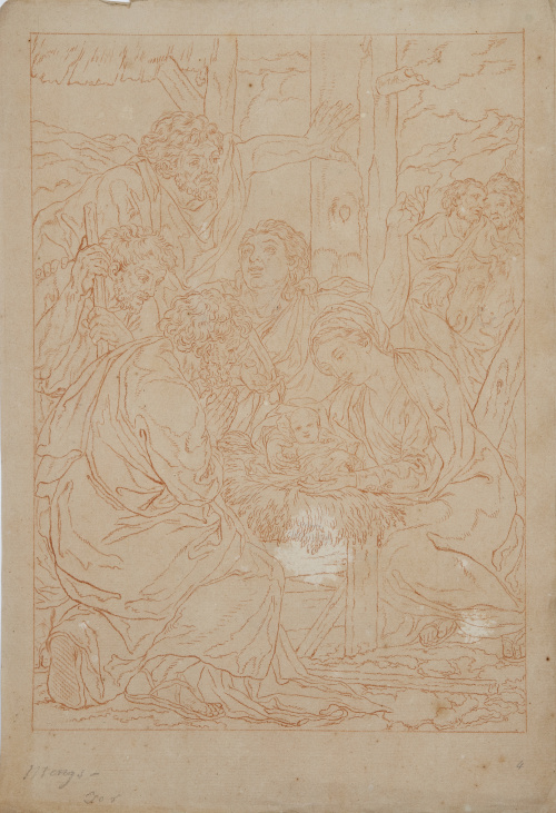 SEGÚN ANTONIO RAFAEL MENGS, H. 1800Adoración de los pasto