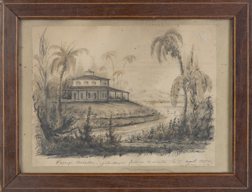 ESCUELA FRANCESA, SIGLO XIXPaisaje brasileño, 1851