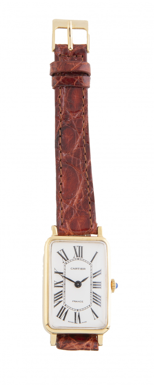 Reloj de pulsera CARTIER en plata plaqué or