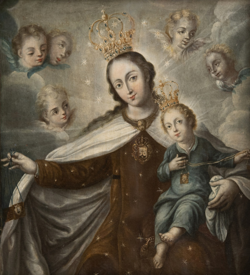 ESCUELA MEXICANA, SIGLO XVIIIVirgen del Carmen