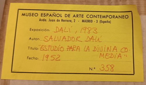 SALVADOR DALÍ (Figueras, 1904 - 1989)Estudio para la Divi