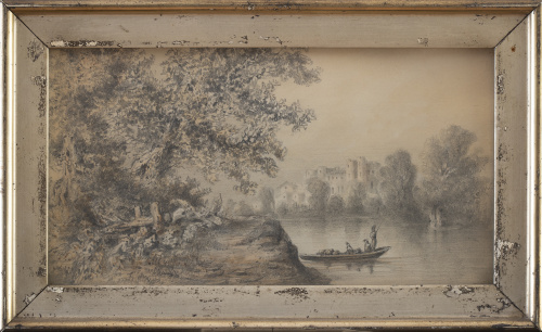 J. MATA (ESCUELA ESPAÑOLA, SIGLO XIX)Pareja de paisajes d