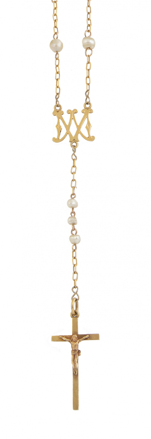 Lote de dos rosarios de pp. S. XX 