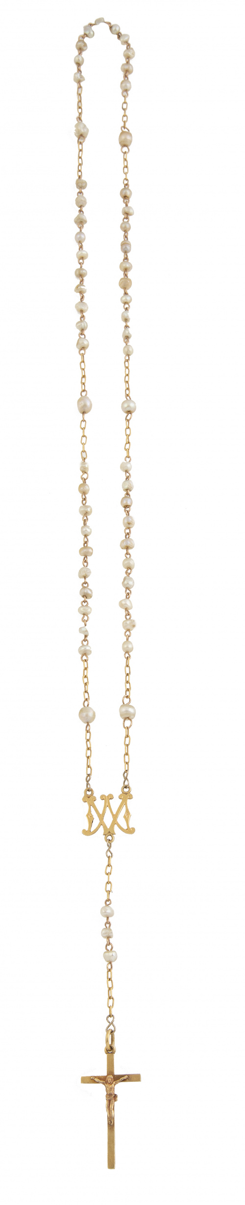 Lote de dos rosarios de pp. S. XX 