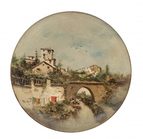 ESCUELA ESPAÑOLA, SIGLO XIXVista de pueblo