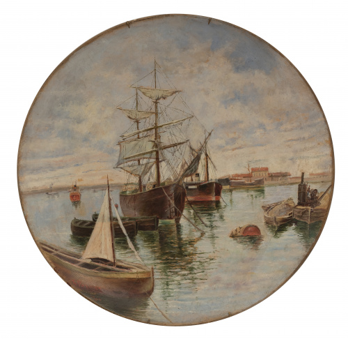 F. VÁZQUEZ (ESCUELA ESPAÑOLA, SIGLO XIX)Marina