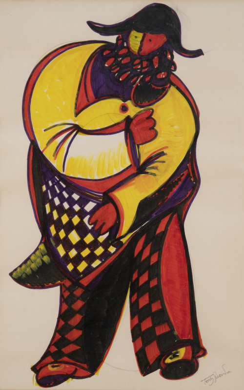 JOSÉ TORRES GUARDIA (Valencia, 1932 - Madrid, 2017)Arlequ