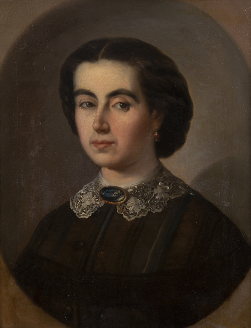 ESCUELA ESPAÑOLA, SIGLO XIXRetrato de dama