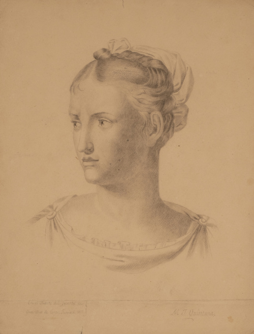 MANUEL JOSÉ QUINTANA (Madrid, 1772- 1875)Retrato de dama