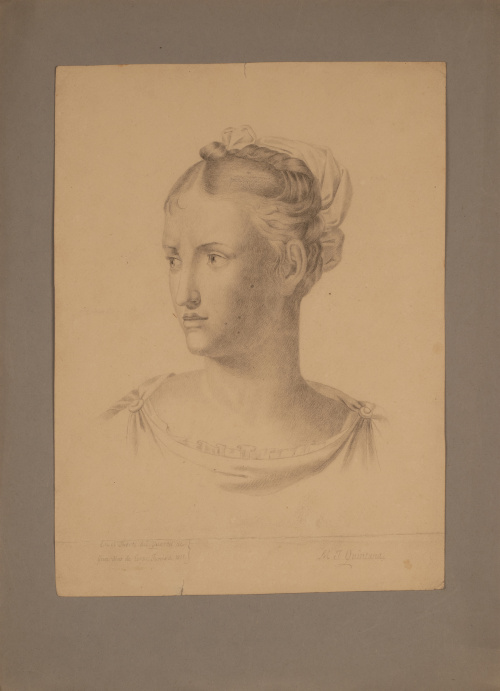 MANUEL JOSÉ QUINTANA (Madrid, 1772- 1875)Retrato de dama