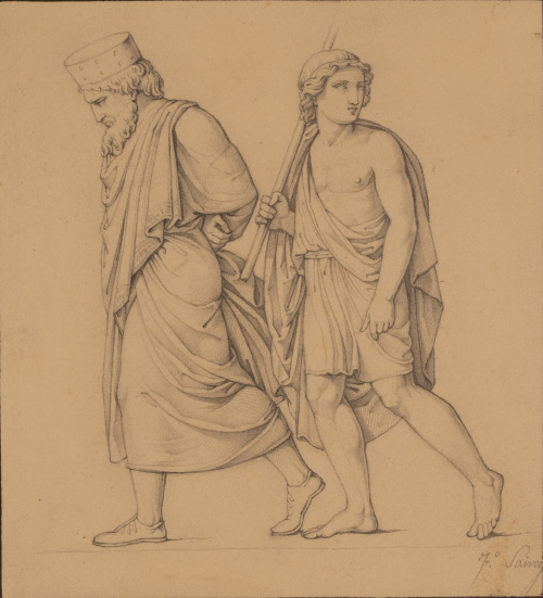 FRANCISCO SAINZ (1823-1853)Estudio de figuras