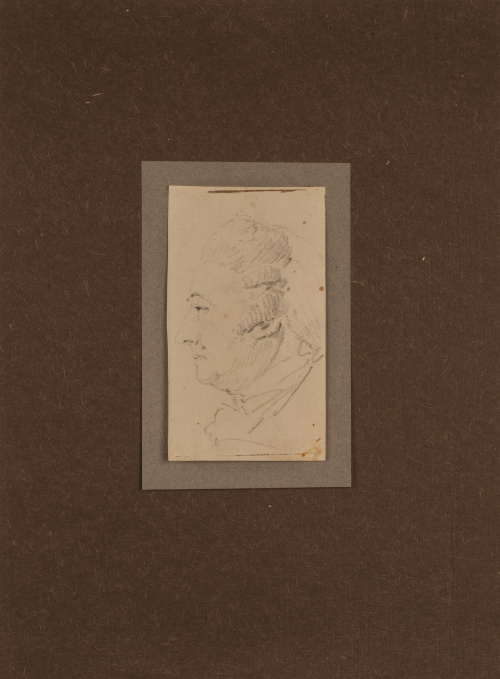 ESCUELA FRANCESA, H. 1800Retrato de caballero de perfil, 