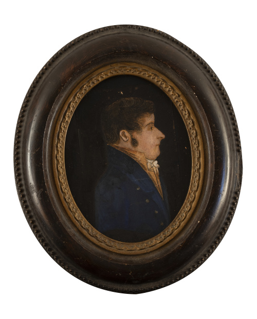 ESCUELA AMERICANA, PRIMERA MITAD SIGLO XIXRetrato de caba