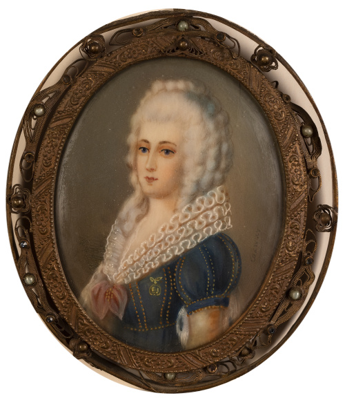 ANÓNIMO SIGLO XIX y COSWAY (Escuela inglesa, h. 1900),Ret