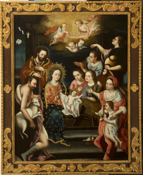 MANUEL DE SAMANIEGO (Quito, 1767- 1824)Adoración de los p