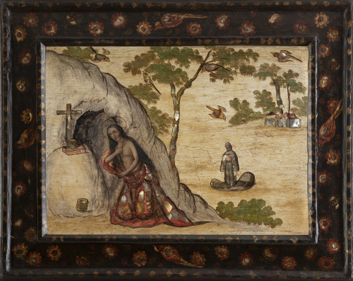 ESCUELA MEXICANA, SIGLO XVIISanta María Egipciaca y el Pa