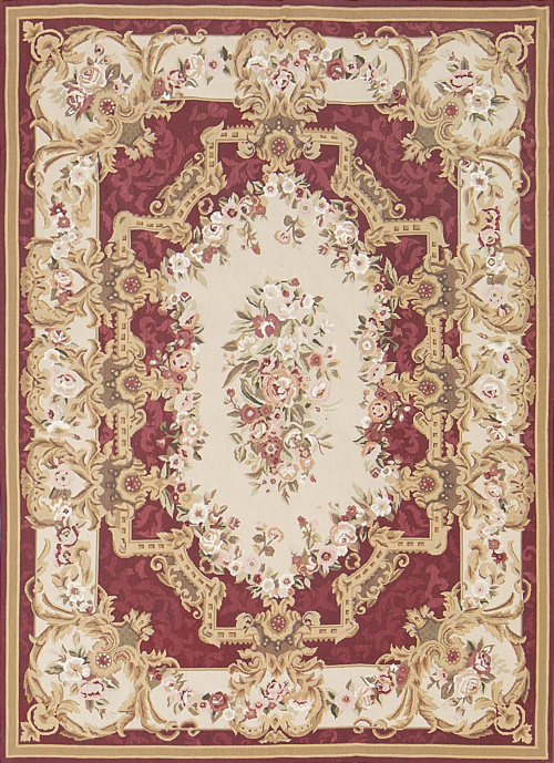 Alfombra de tapiz de Aubusson.Francia, S. XX.