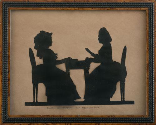 ESCUELA ALEMANA, C. 1780Silueta de Emile Emilie Von Wolff