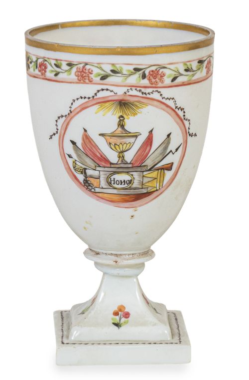 Copa conmemorativa de la Guerra de las Naranjas en opalina 
