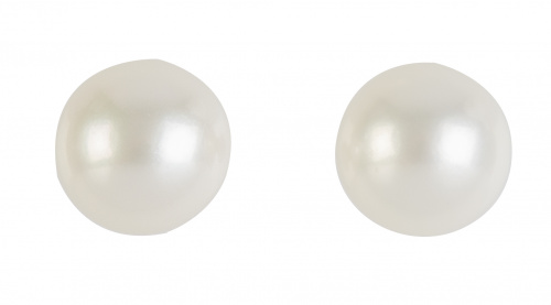 Pendientes dormilonas de perlas cultivadas de 7,8 mm.