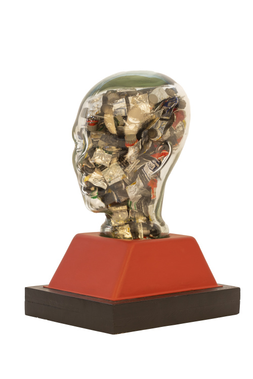 ALFREDO ALCAÍN (Madrid, 1936)Cabeza de pintor, 1996