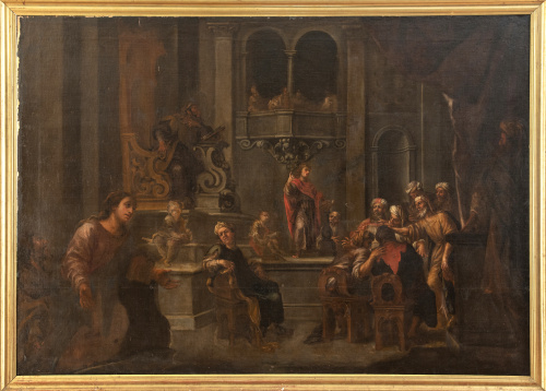 ESCUELA SEVILLANA, SIGLO XVIICristo disputando con los do