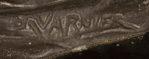 R. Varnier.Perro en bronce. Firmado.Francia, S. XX.