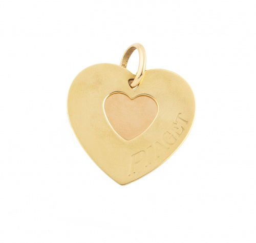 Colgante PIAGET con diseño de corazón, compuesto por un cor