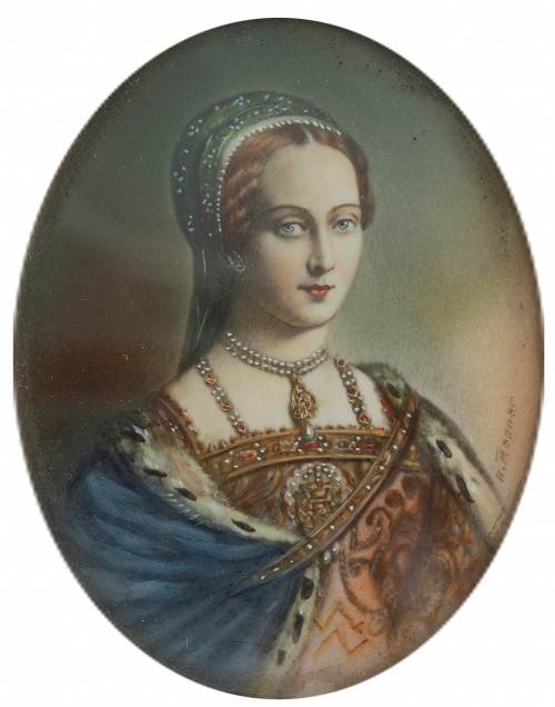 ESCUELA FRANCESA, H. 1900Retrato de dama y caballero