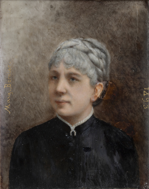 MARG. BERNIER (Escuela francesa, 1893)Retrato de caballer