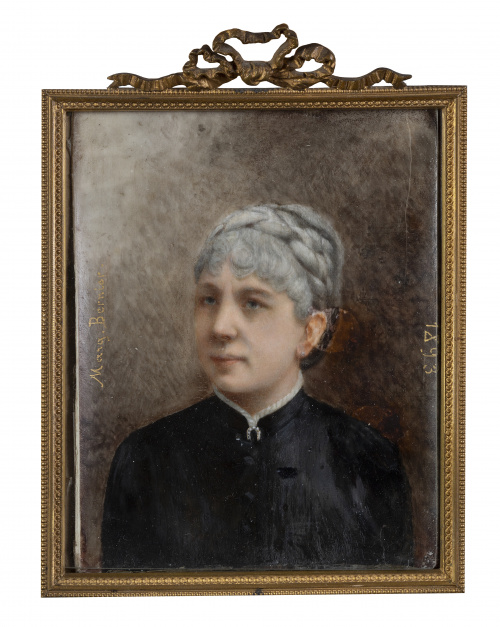 MARG. BERNIER (Escuela francesa, 1893)Retrato de caballer