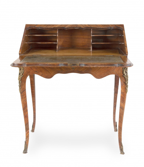 "Bureau á pente" de madera de palo de rosa, palo de violeta