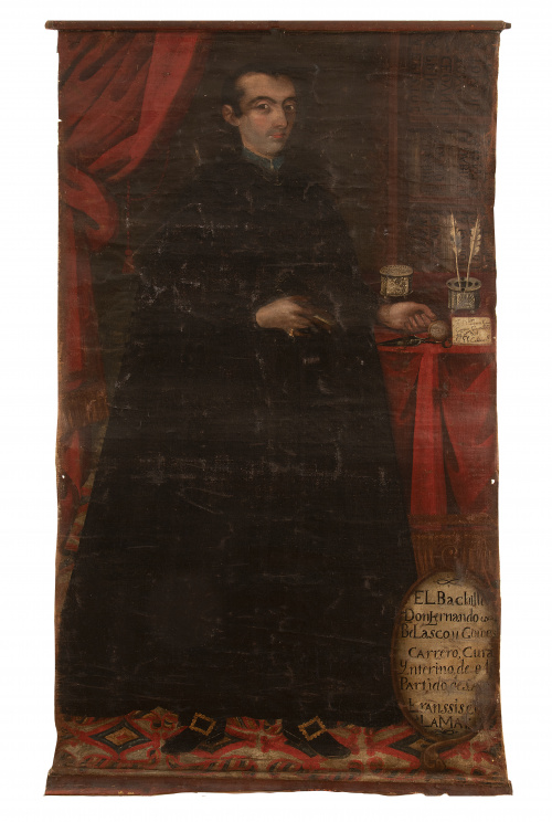 ESCUELA MEXICANA, SIGLO XVIIIRetrato del Bachiller Don Fe